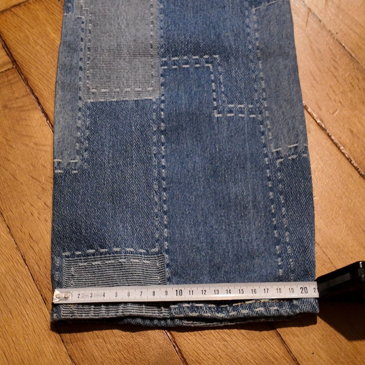 Other Sashiko Inspired Patchwork Denim Size W29–30 Size US 29 - 6 Thumbnail