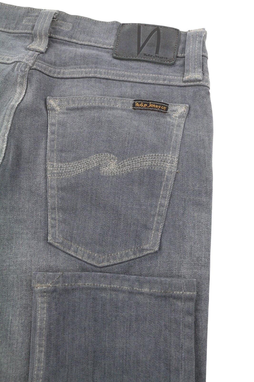 Nudie Jeans W28/L32 Grey Faded Organic Skinny Denim Jeans 87256 Size US 28 / EU 44 - 5 Thumbnail