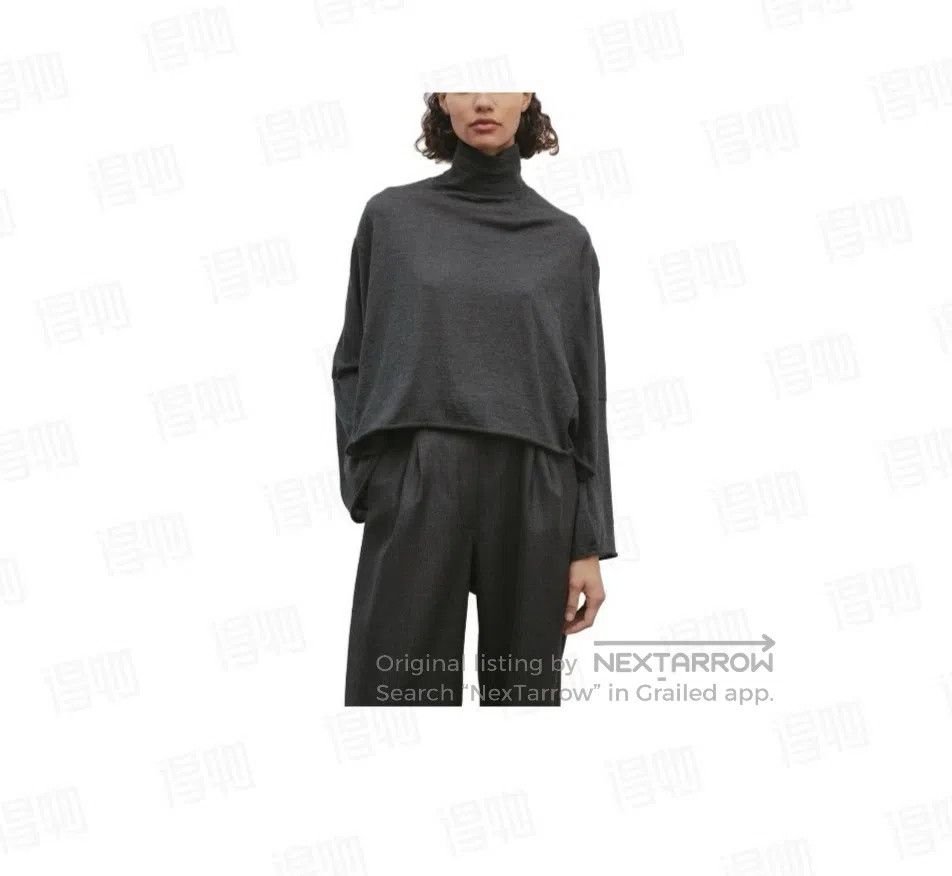 The Row The Row Oatmeal Turtleneck Asymmetric Hem Cashmere Sweater Size M / US 6-8 / IT 42-44 - 8 Thumbnail