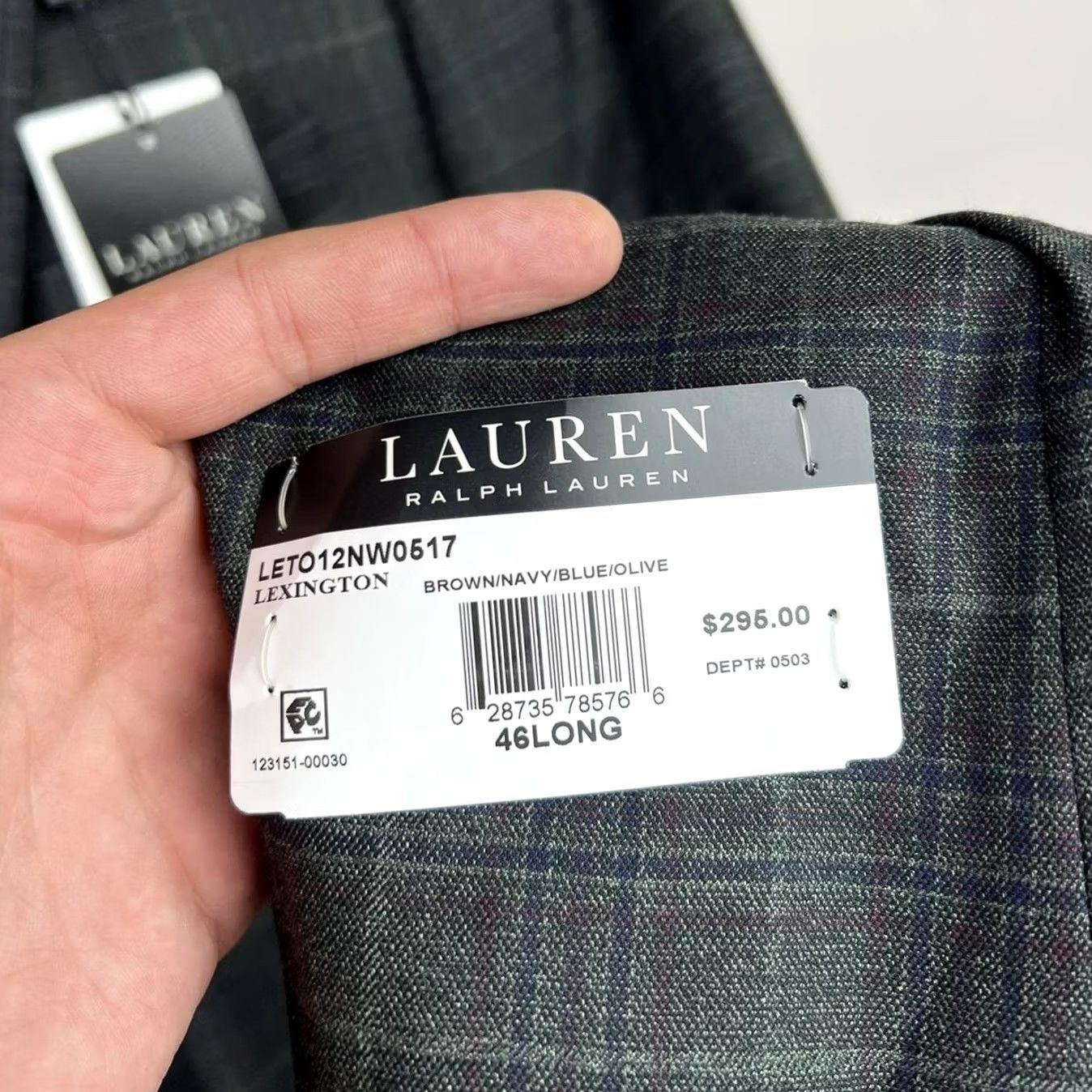 Ralph Lauren Ralph Lauren Blazer Grey Plaid Mens L Size 42R - 5 Thumbnail