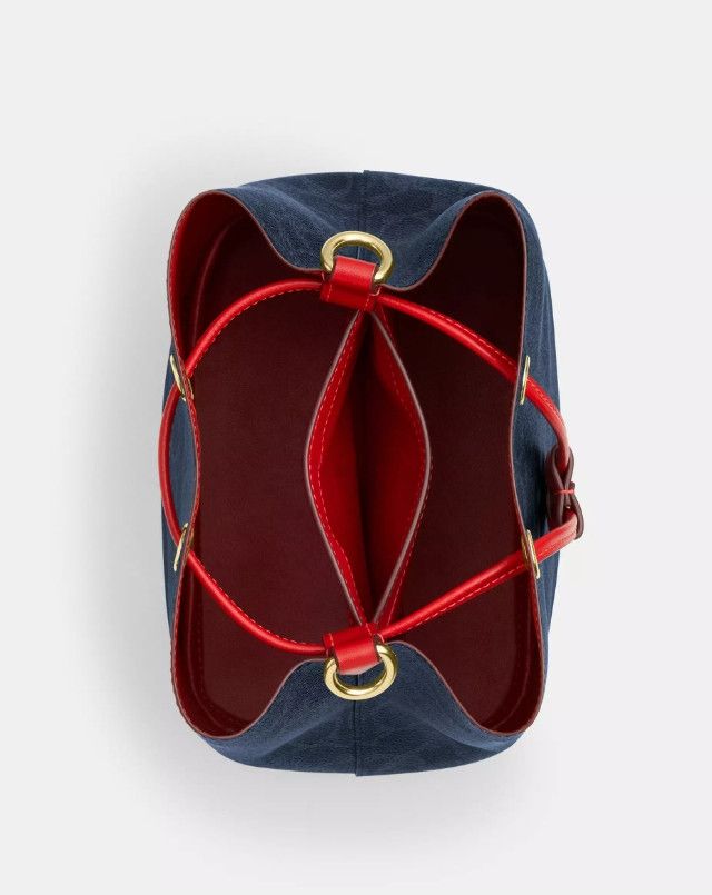 Coach NWT Coach Rowan Bucket Bag In Signature Canvas CBH07 Size ONE SIZE - 10 Thumbnail