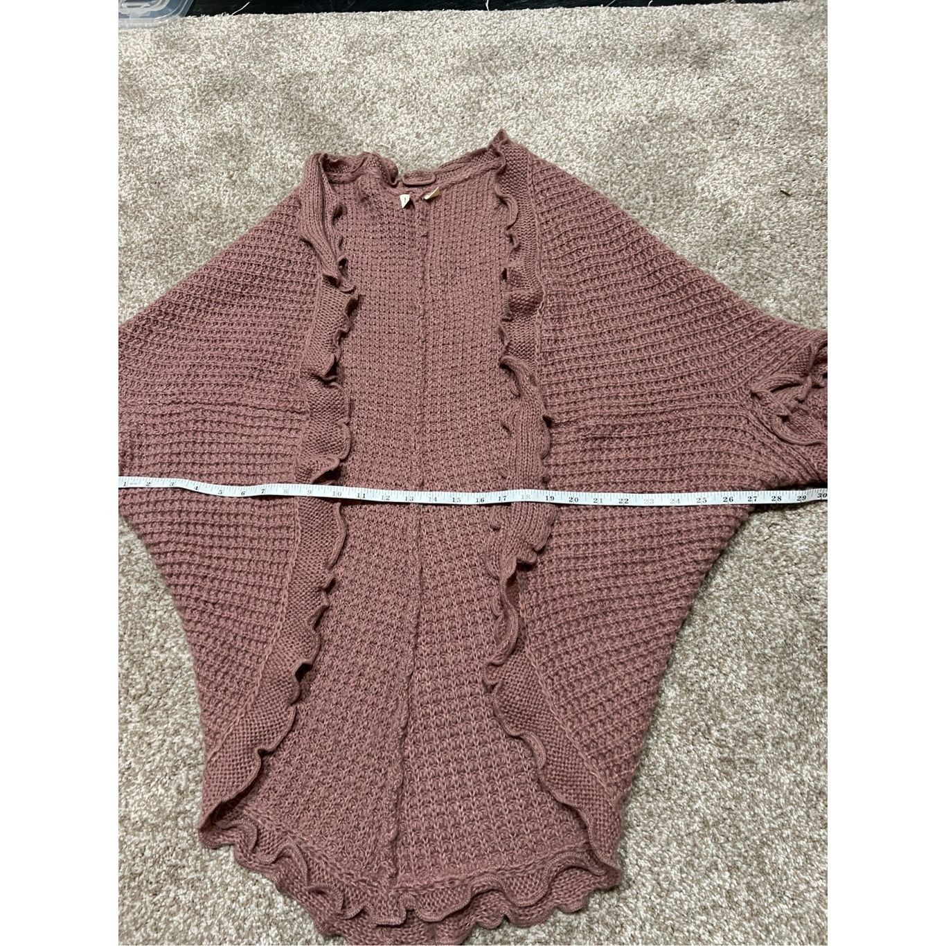 Anthropologie Anthropologie moth cardigan sweater scalloped edge waffle kn Size S / US 4 / IT 40 - 10 Thumbnail
