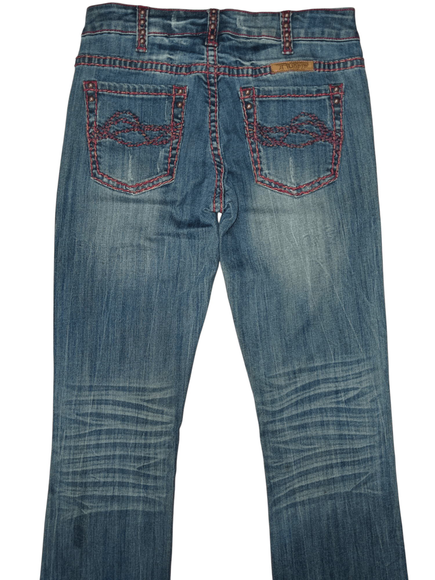 Country Road Cowgirl Country Wear Stretchable Low Rise Flare Denim Size 27" / US 4 / IT 40 - 4 Thumbnail