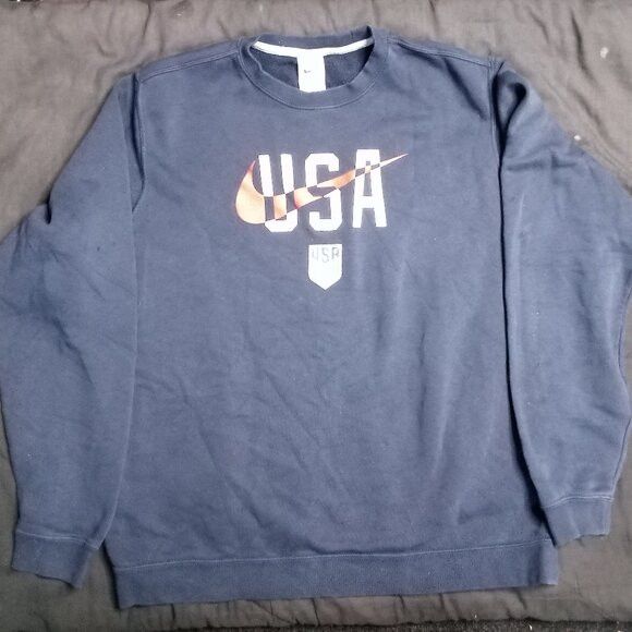 Nike Nike Team USA Soccer Club Fleece Crewneck Sweatshirt Size US L / EU 52-54 / 3 - 2 Thumbnail
