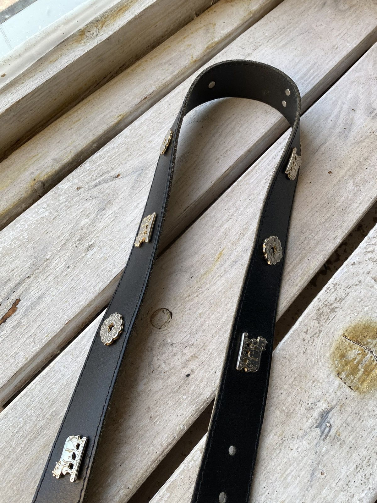 Designer × Vintage ❗️ETRO style Gotic vintage belt OPIUM goth BB simon MONEY Size ONE SIZE - 4 Thumbnail