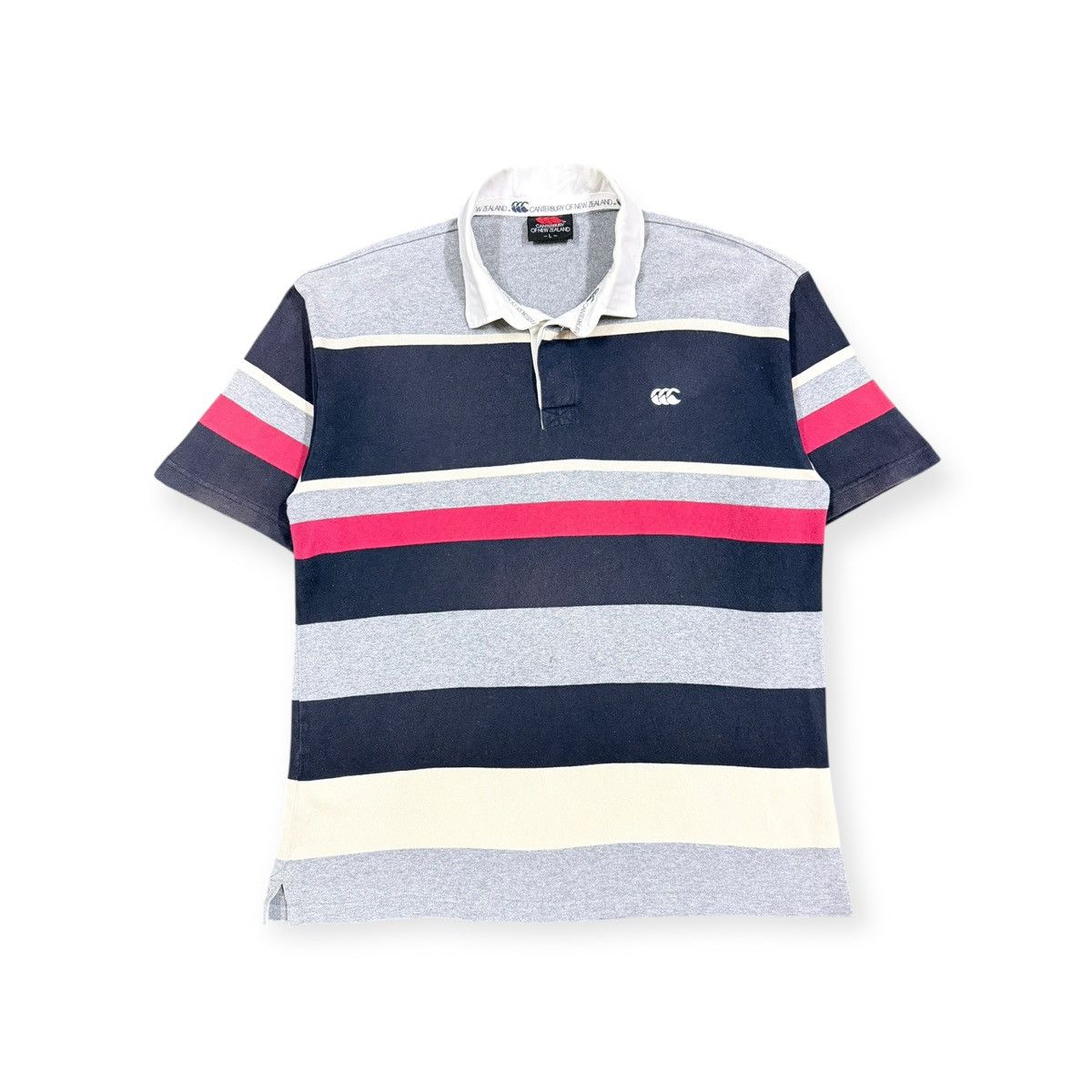Vtg 🔥Canterburry Of New Zealand Polo Rugby Striped