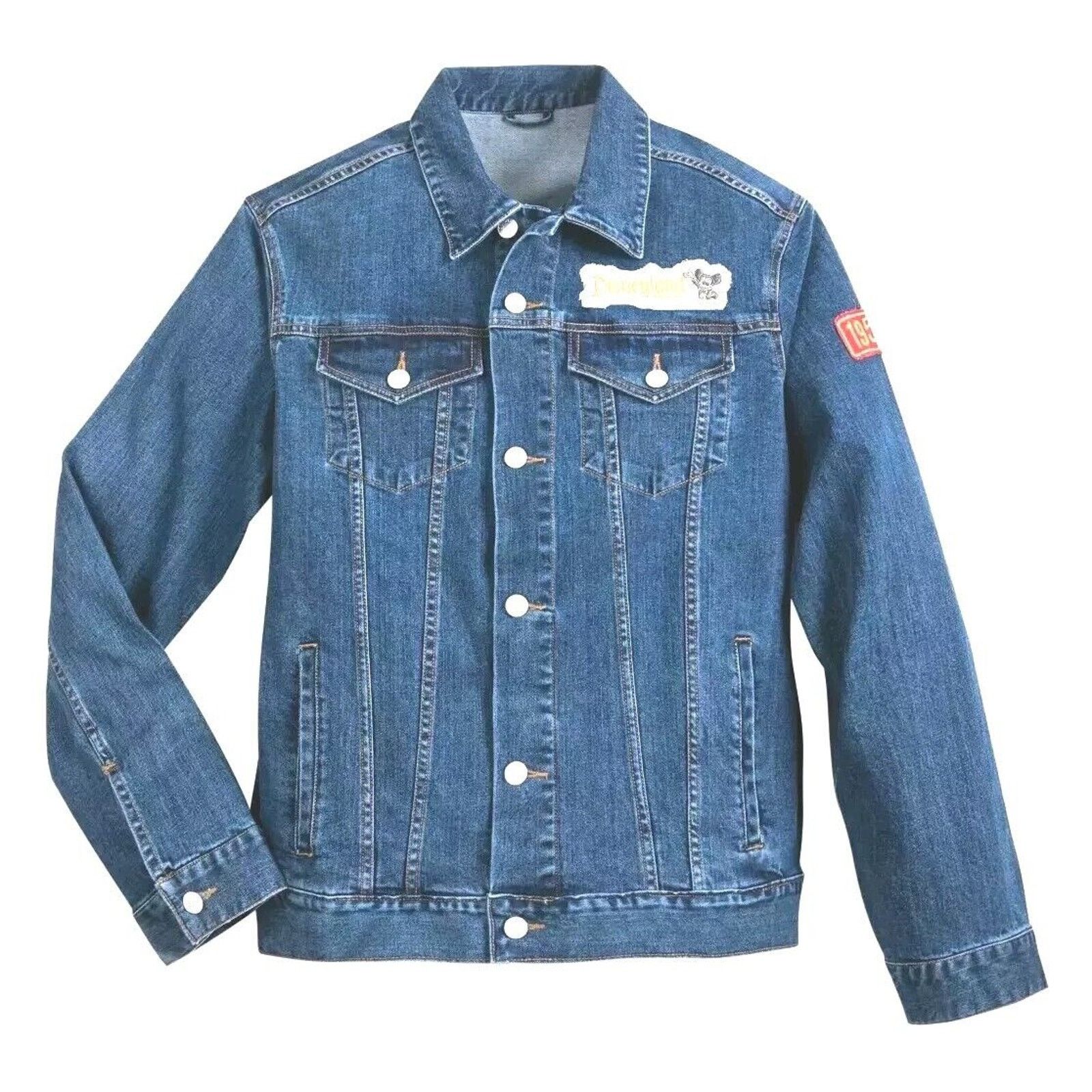 Disney Disney Mickey Denim Jean Jacket with Embroidered Patch Size US S / EU 44-46 / 1 - 1 Thumbnail