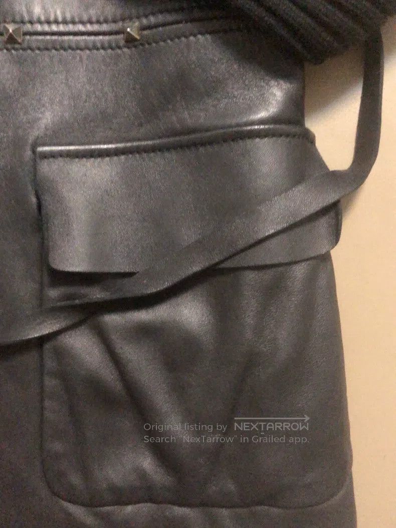 Valentino Valentino Willow nail leather coat Size S / US 4 / IT 40 - 4 Thumbnail