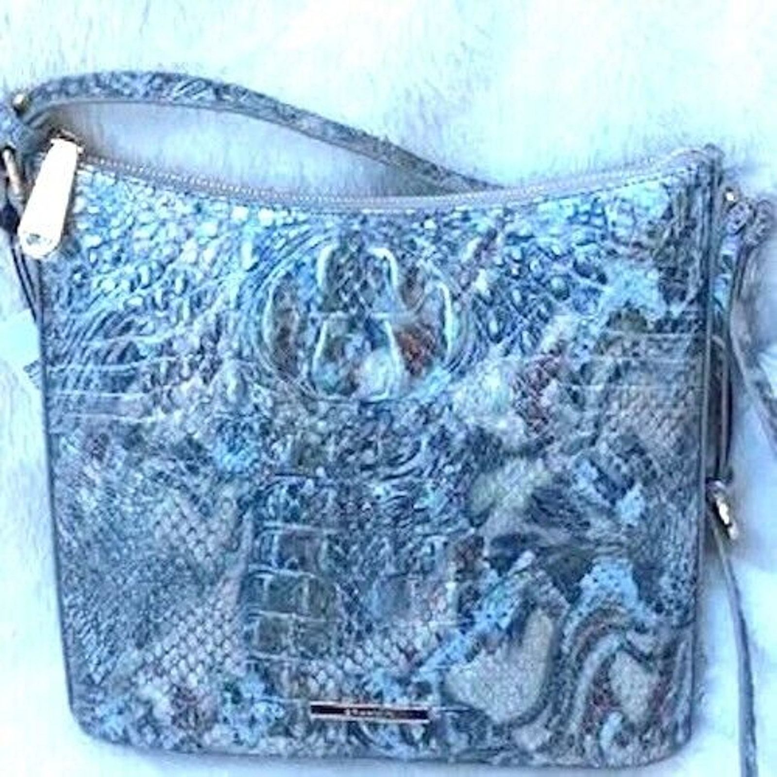BRAHMIN Brahmin Crossbody Color: Icy Python Melbourne 10" by 10" NWT Size ONE SIZE - 3 Thumbnail