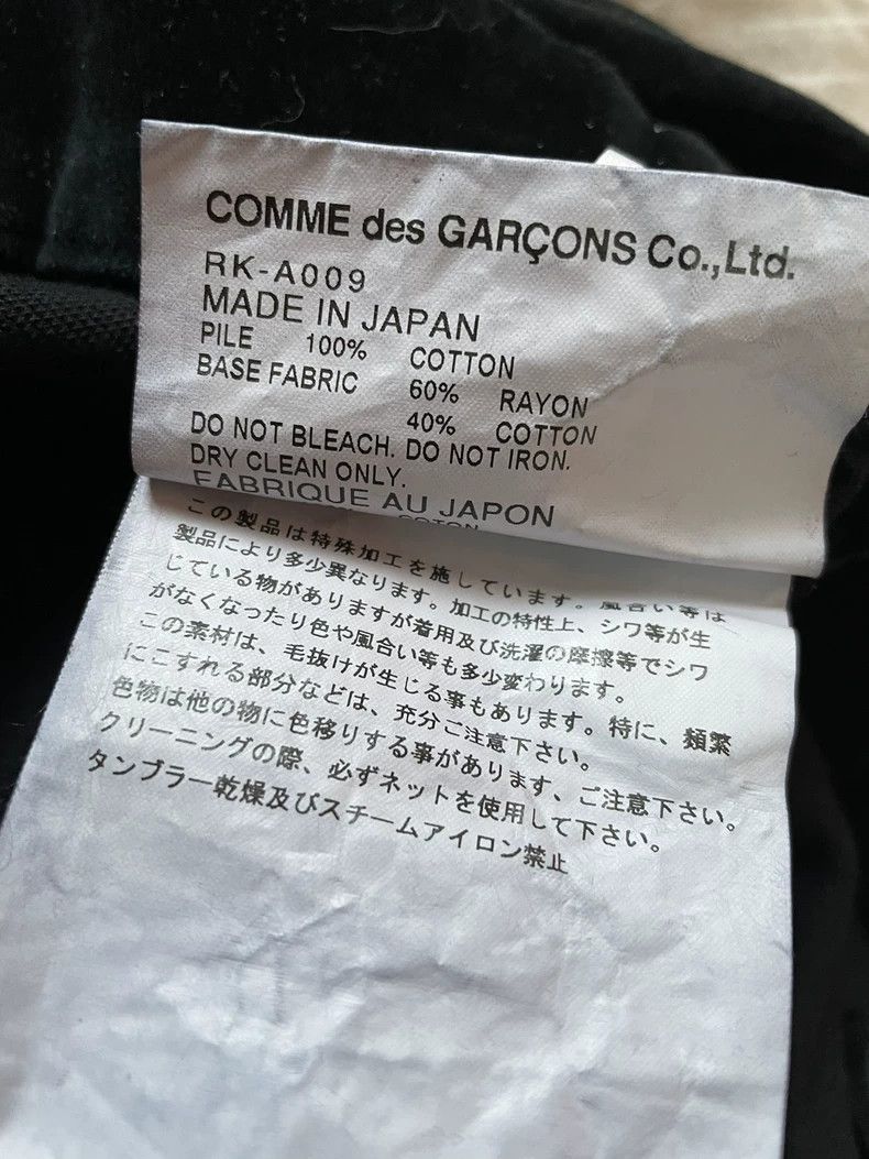 Comme des Garcons Comme Des Garcons size XS Black Velvet Strap Pant Skirt St Size 24" / US 00 / IT 34 - 5 Thumbnail