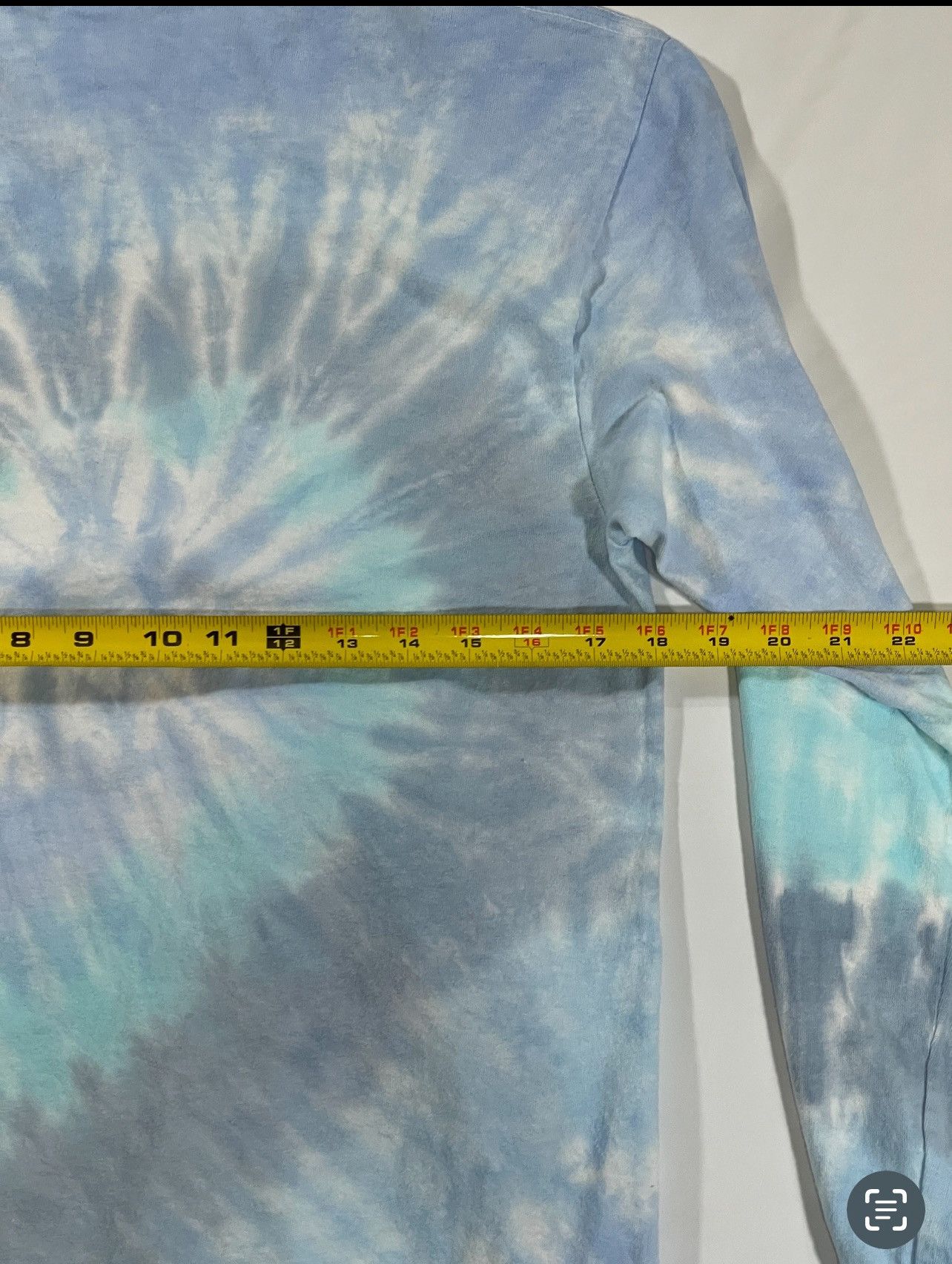 Vintage Vintage Sky Blue Tie Dye Long Sleeve Shirt Size US L / EU 52-54 / 3 - 4 Thumbnail