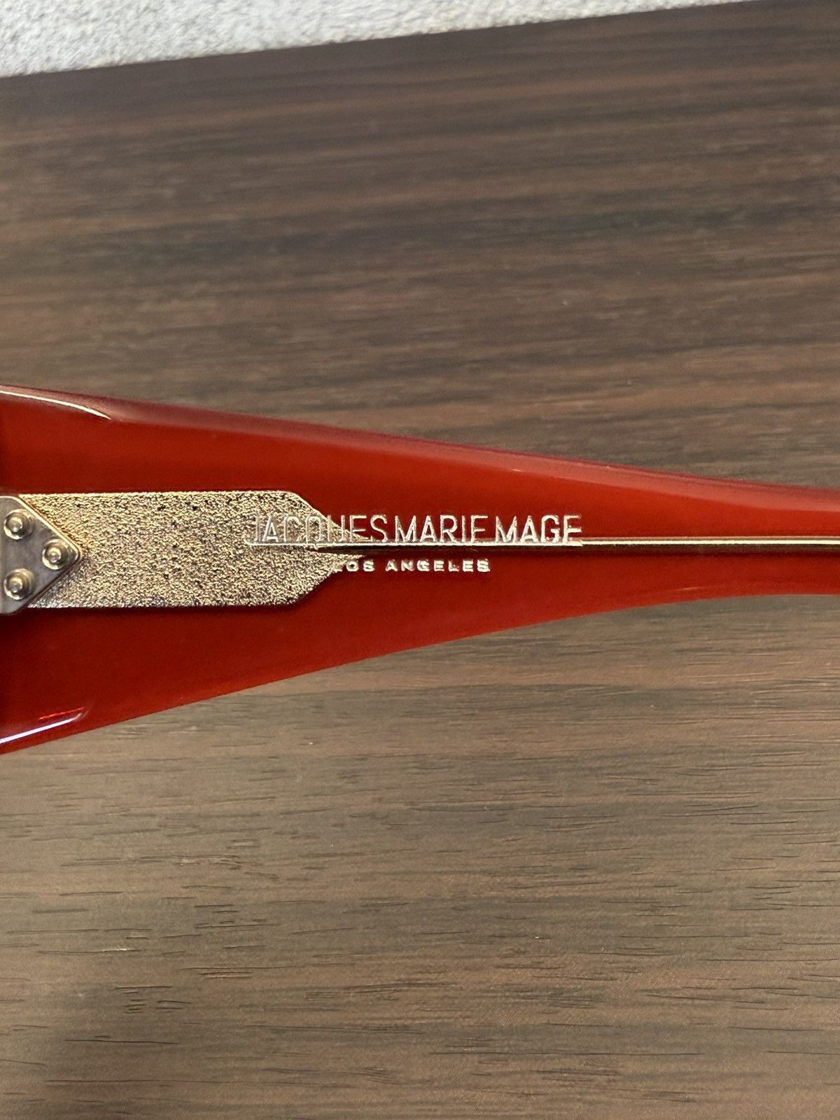 Jacques Marie Mage Jacques Marie Mage Benson Red Sunglasses 98 Out Of 100 Size ONE SIZE - 5 Thumbnail