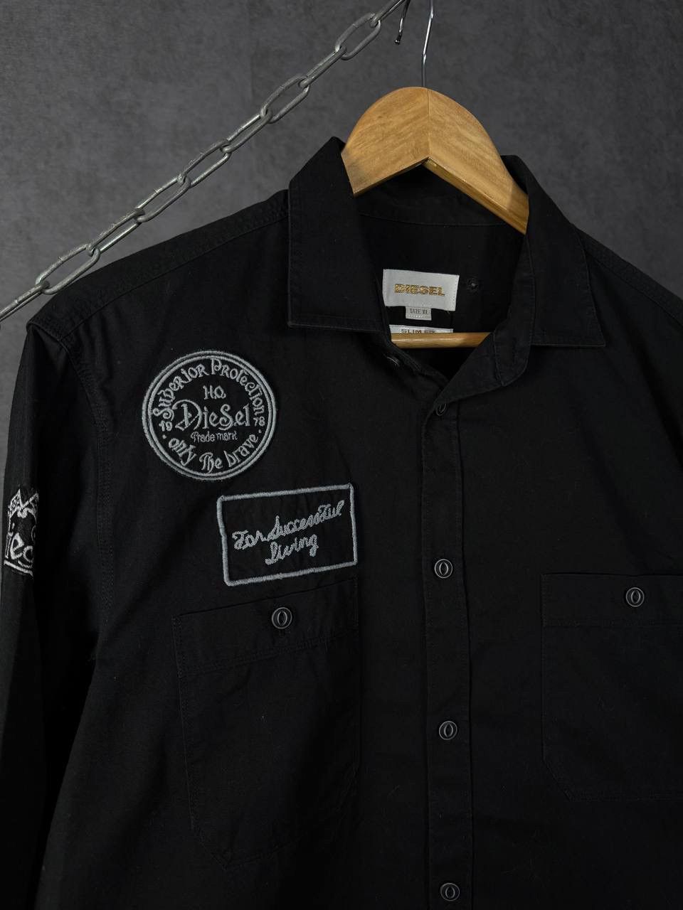 Diesel Diesel designer patch shirt Size US XL / EU 56 / 4 - 3 Thumbnail
