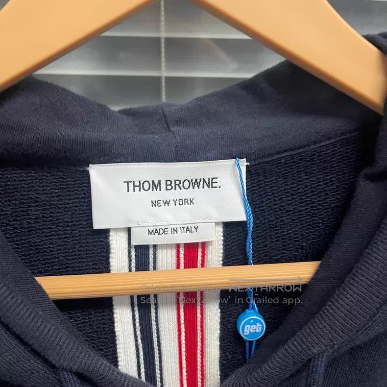 Thom Browne Thom Browne Hooded Sweatshirt Classic Red and White Stripe Size US L / EU 52-54 / 3 - 3 Thumbnail