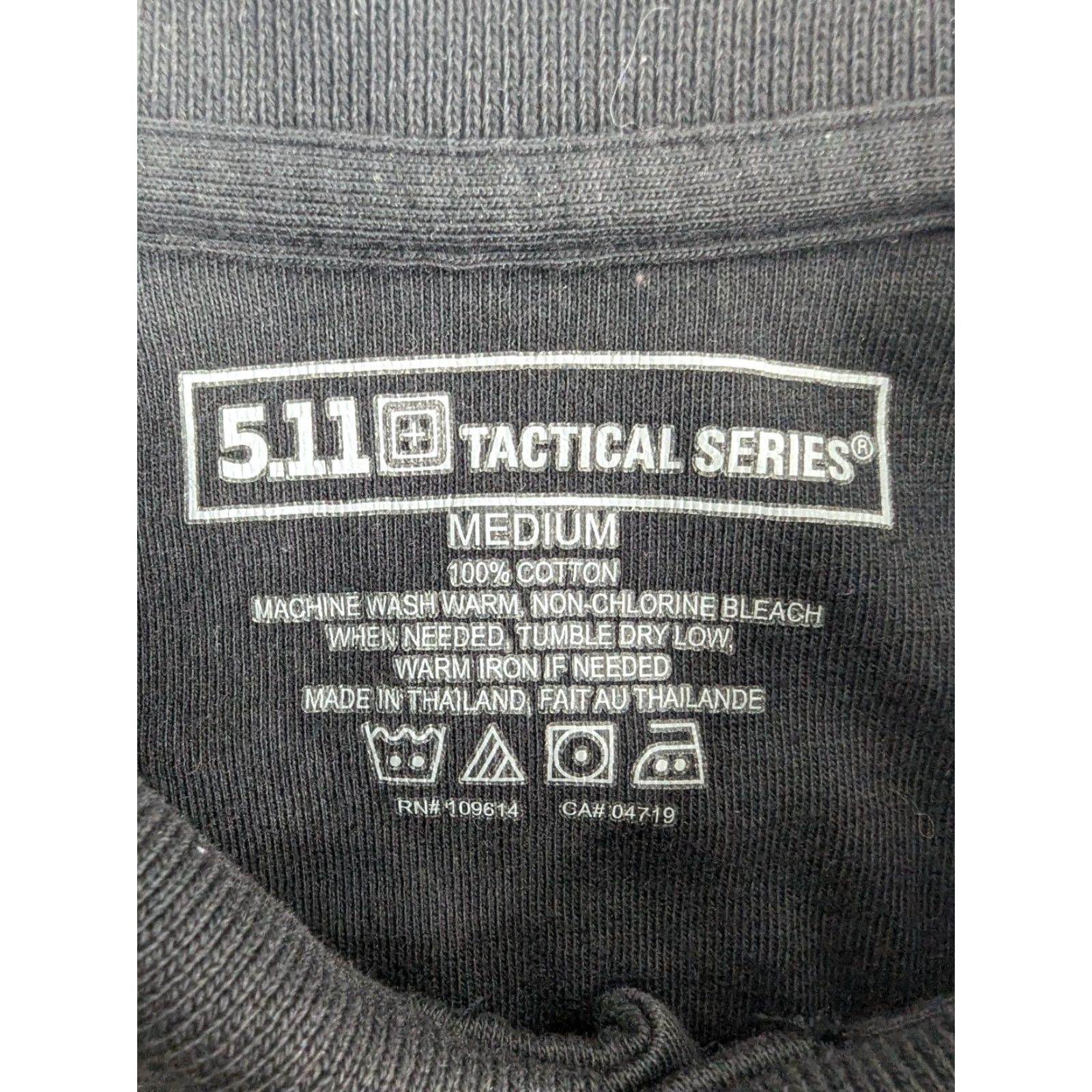 Vintage 5.11 Tactical Polo Men's M Black Short Sleeve Button Collared Cotton Shirt 71182 Size US M / EU 48-50 / 2 - 6 Thumbnail