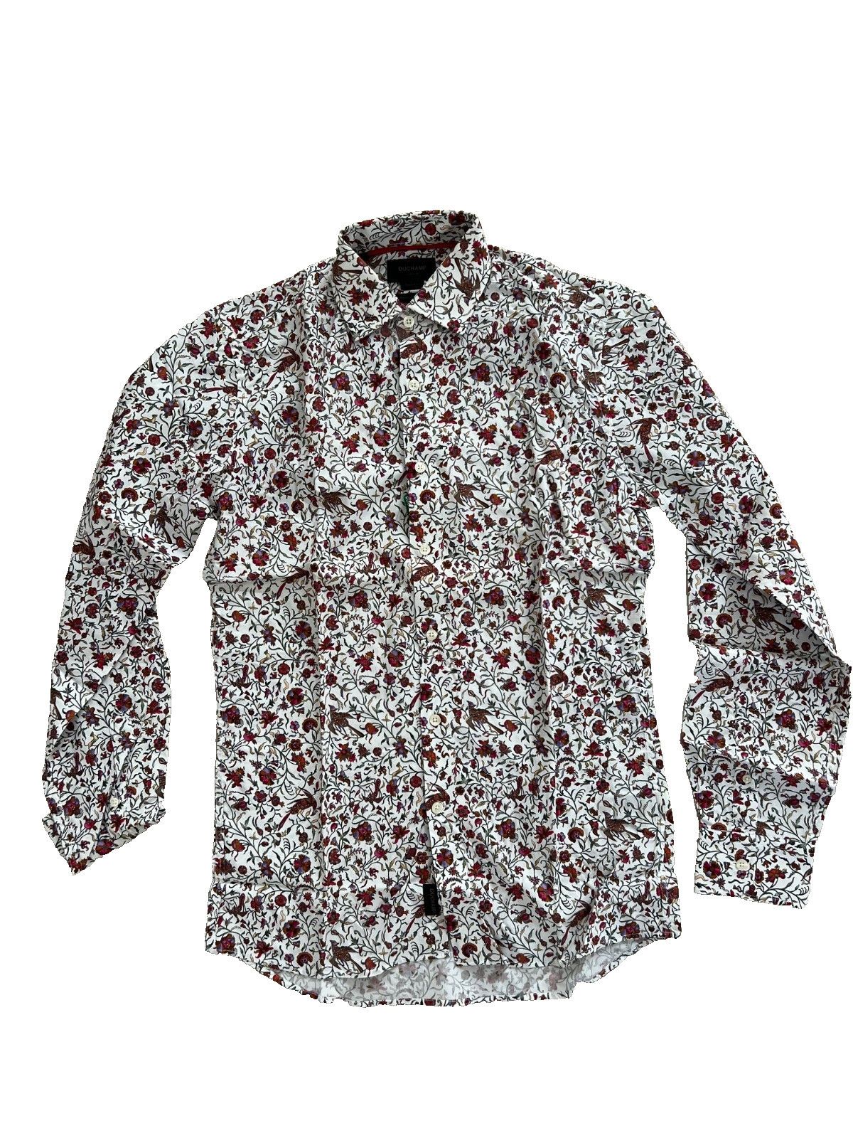 Duchamp London Duchamp London Tailored Fit Floral Button Shirt Size US S / EU 44-46 / 1 - 1 Thumbnail