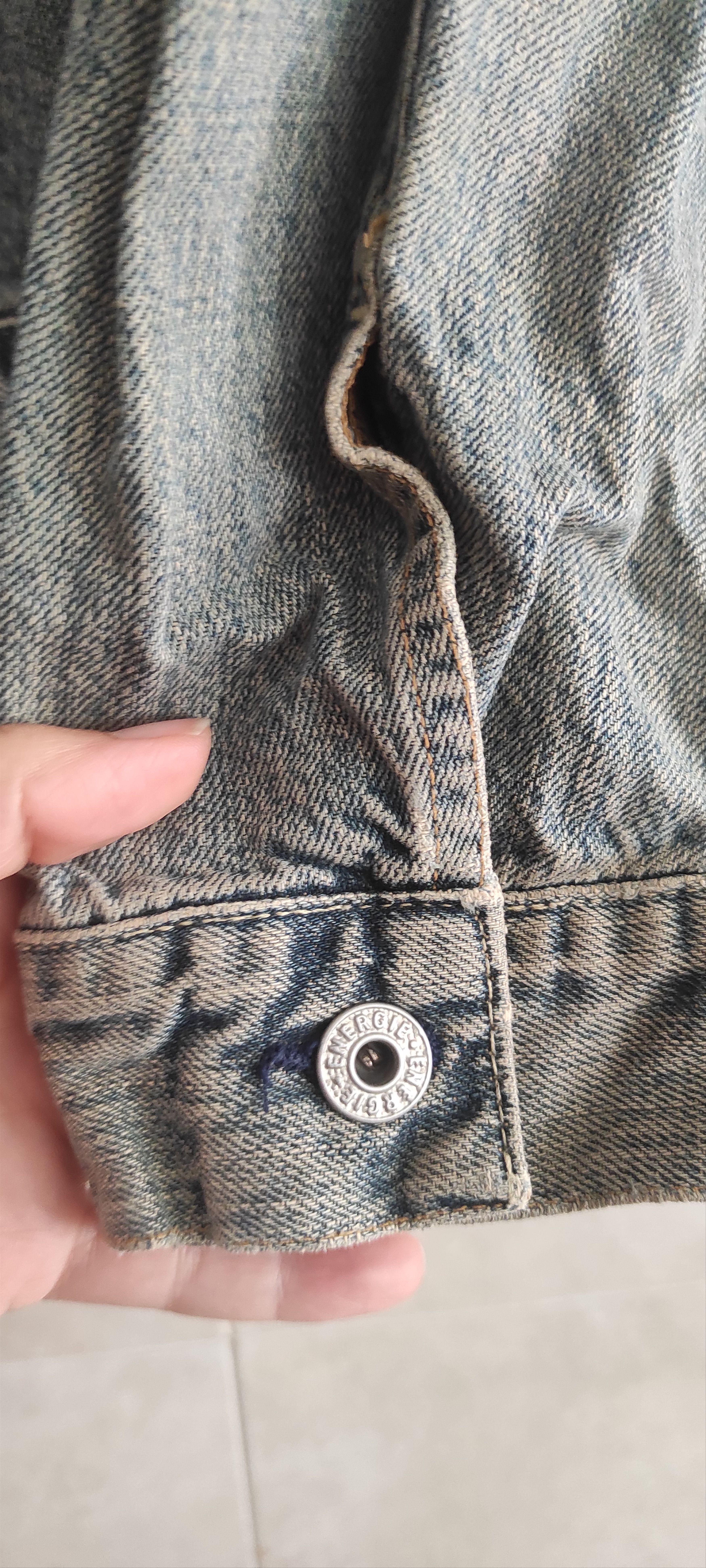 Energie × Vintage Energie Jeans Men's Denim Jacket Biker MotorcycleTrucker Size US M / EU 48-50 / 2 - 10 Thumbnail