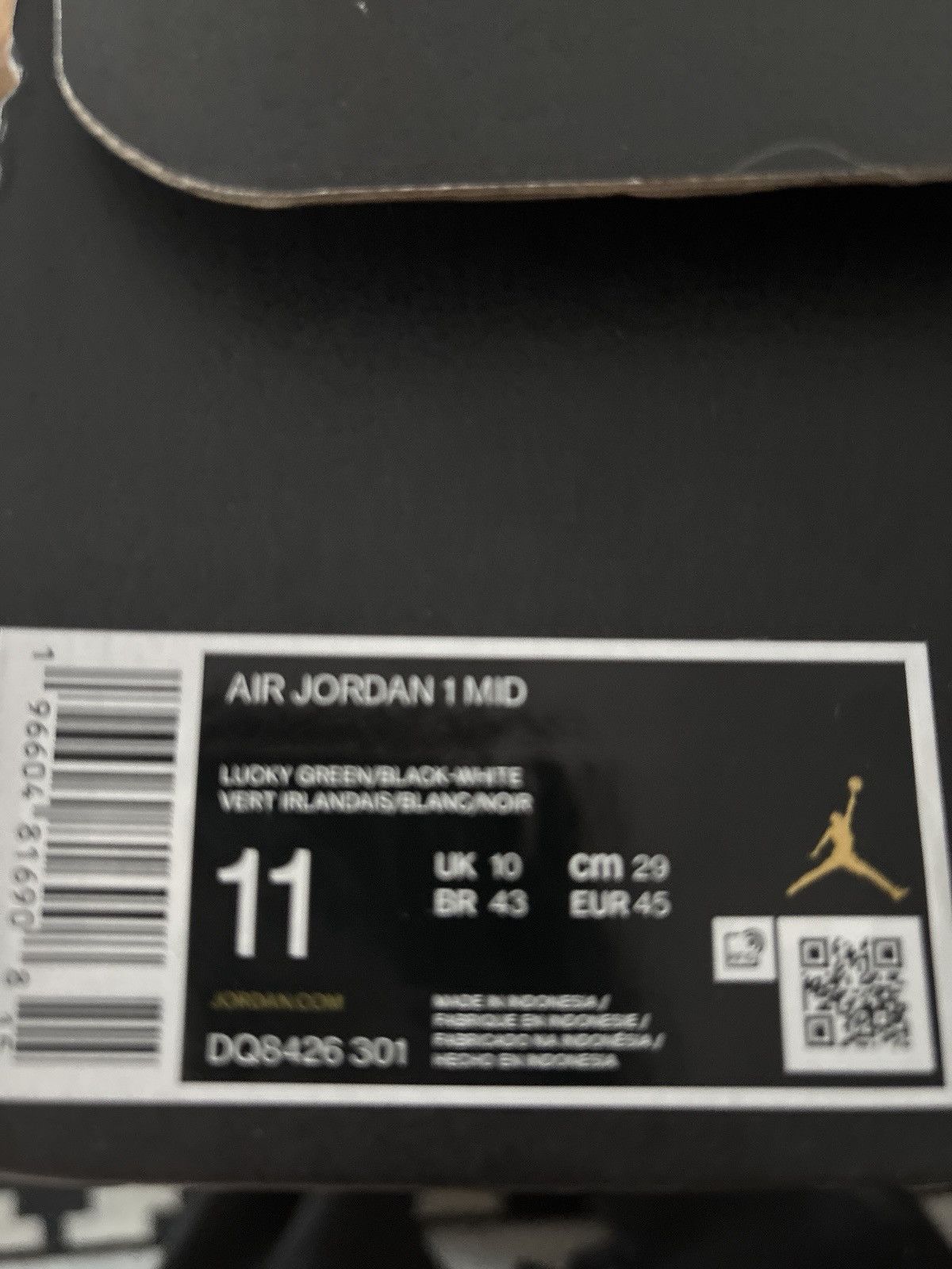 Nike Jordan 1 Mid Lucky Green Size US 11 / EU 44 - 6 Thumbnail