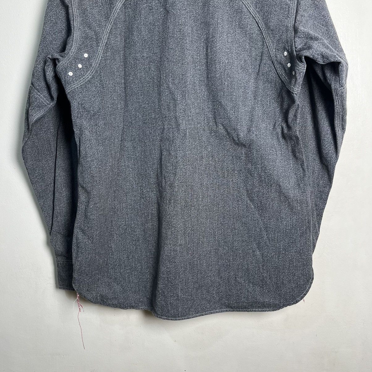 Sugar Cane SUGAR CANE SC23212 Cotton Mock Twist Chin Strap Shirt Size US M / EU 48-50 / 2 - 15 Thumbnail