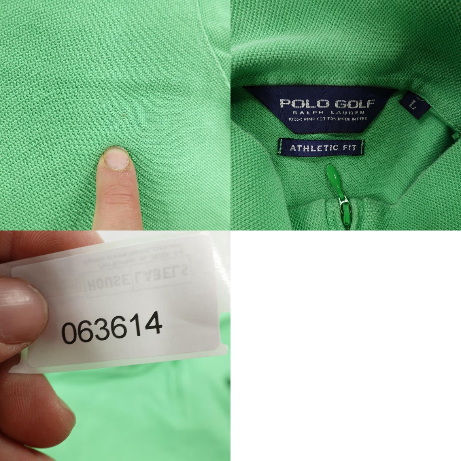 Polo Ralph Lauren VINTAGE Ralph Lauren Polo Shirt Mens Large Green 1/4 Zip Pullover Golf Activewear Size US L / EU 52-54 / 3 - 8 Thumbnail
