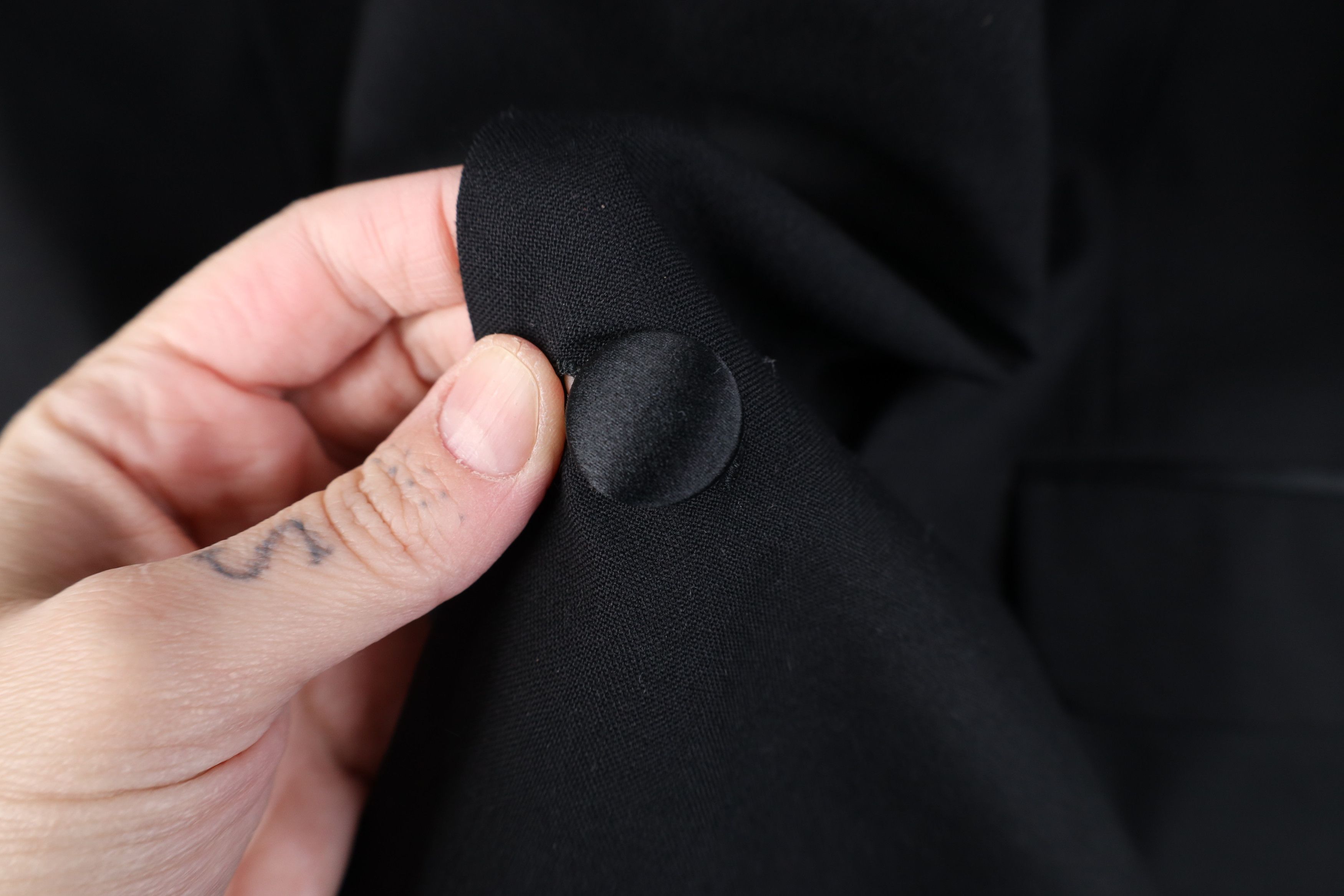 Vintage Deadstock Vintage 90s Y2K Wool Tuxedo Suit Coat Jacket Black Size US XXL / EU 58 / 5 - 10 Thumbnail