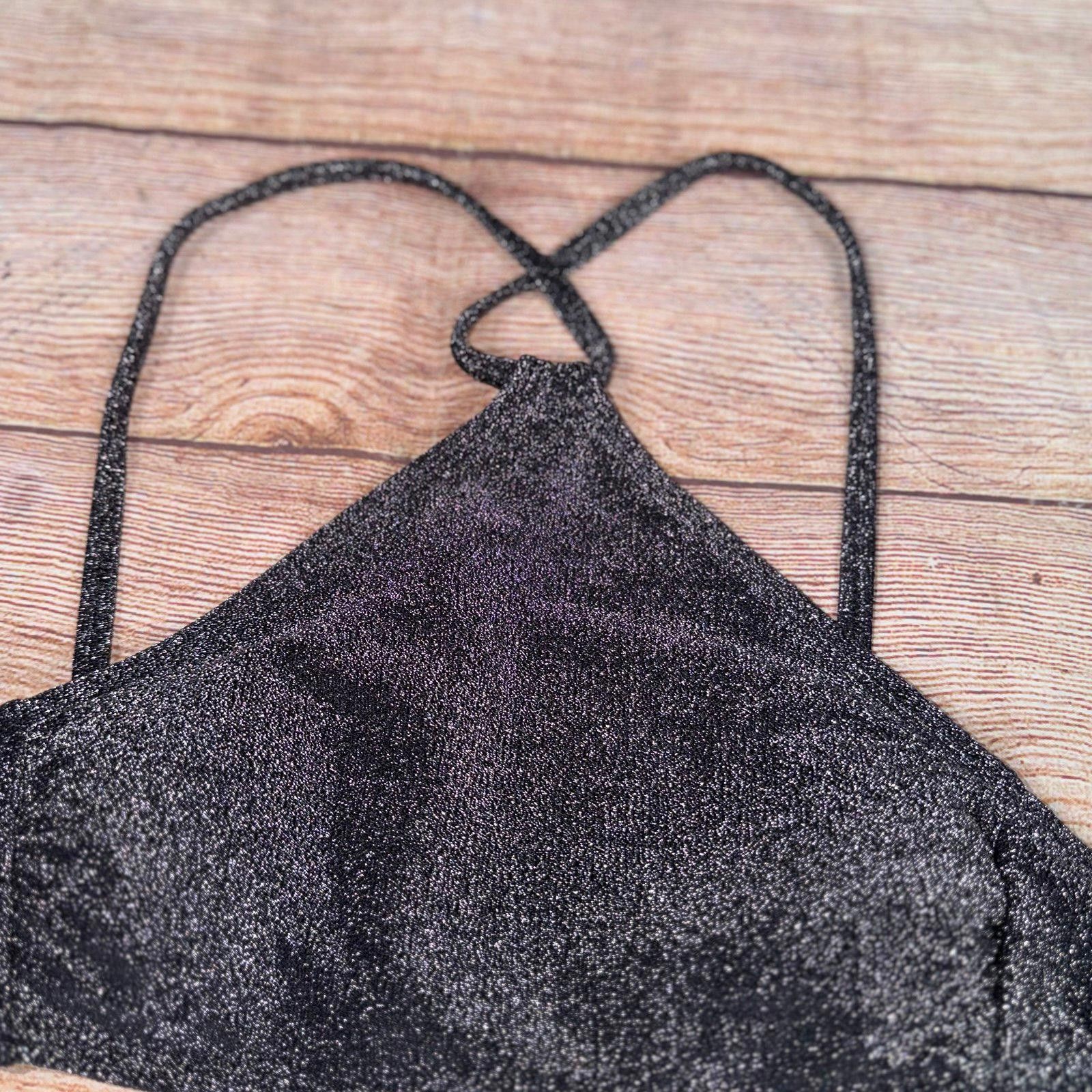 Other Wild Fable Small Glitter Bikini Top Size ONE SIZE - 4 Thumbnail