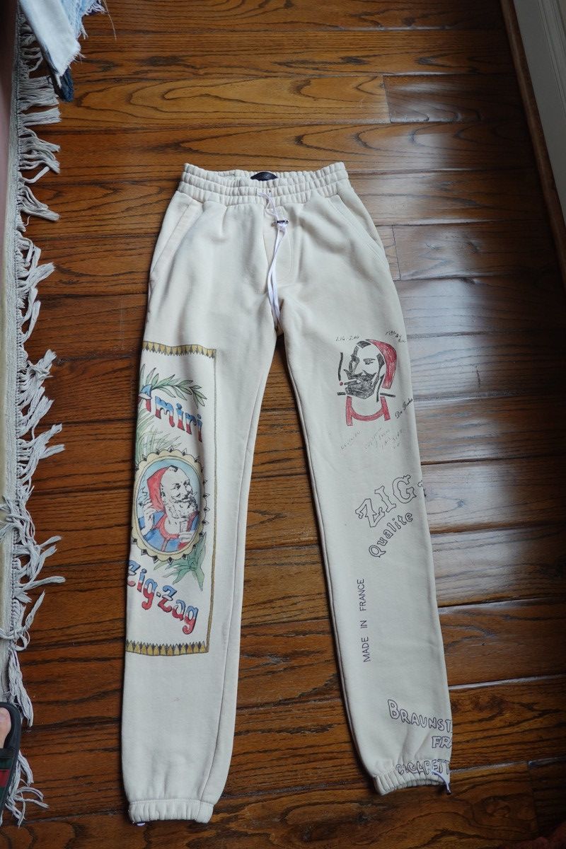 Amiri Amiri Zig Zag Sweatpants Size US 31 - 1 Thumbnail