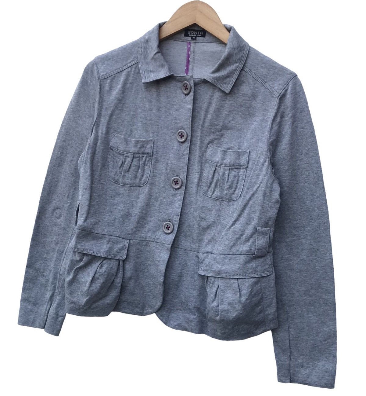 Sonia Rykiel Sonia Rykiel Grey Multipocket Coat Size M / US 6-8 / IT 42-44 - 7 Thumbnail