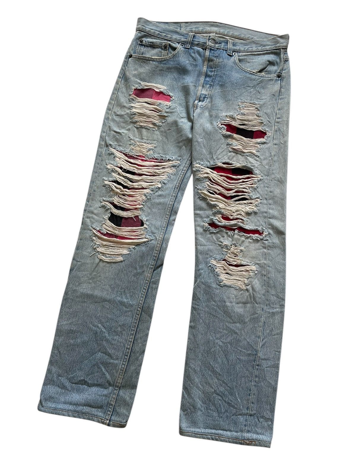 Japanese Brand × Vintage Vintage Japanese Brand Thrashed&Repair inspired Number Nine Size US 32 / EU 48 - 3 Thumbnail