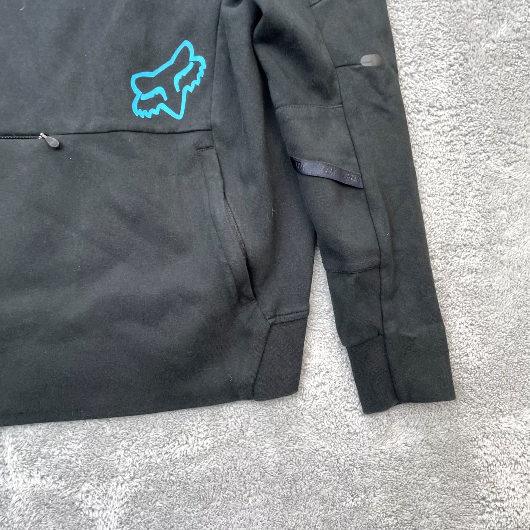 Fox Racing Fox Racing Hoodie Mens Small Black Flexair Tru Dri Graphic Print Logo Pullover Size US S / EU 44-46 / 1 - 2 Thumbnail