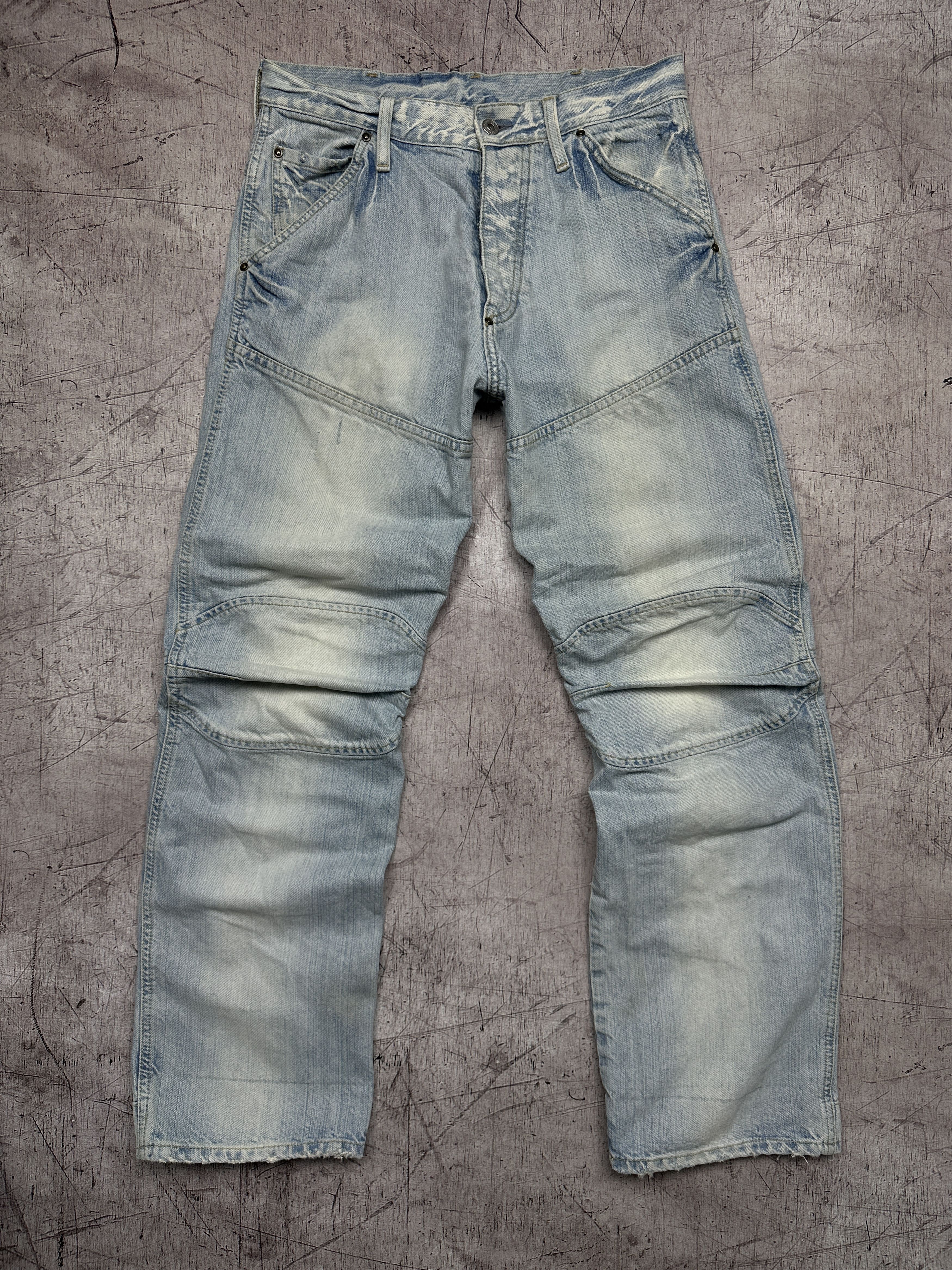 G Star Raw Vintage Mens Elwood Denim Pants Double Knee Jeans