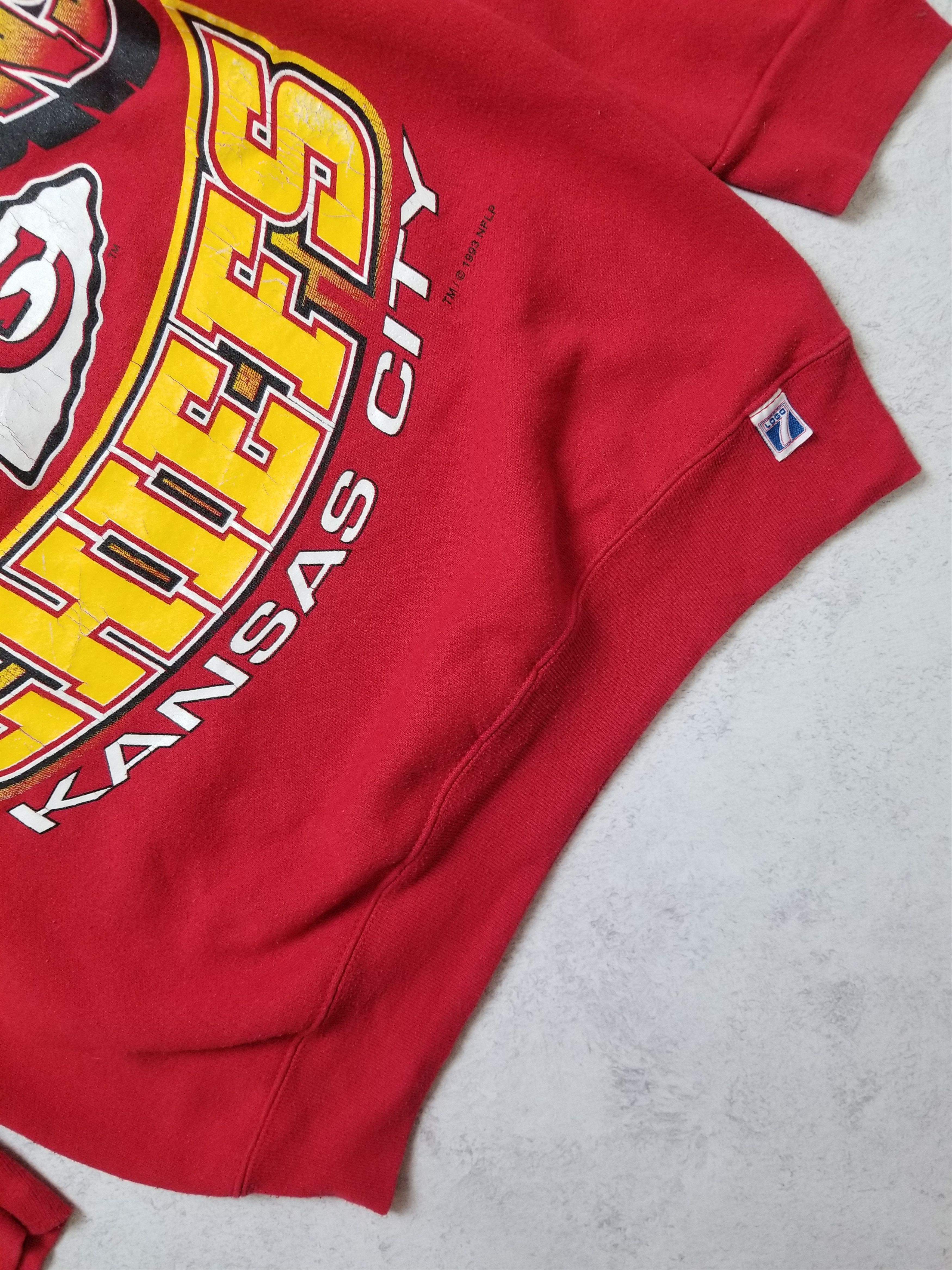 Logo 7 VTG 90s Kansas City Chiefs Heavy Weight 1993 AFC Western Size US L / EU 52-54 / 3 - 5 Thumbnail