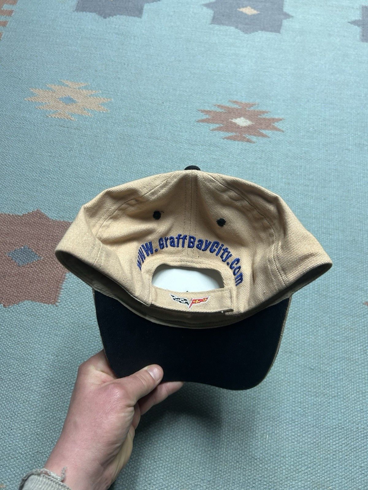 Vintage Vtg strap hat Chevy Graff car dealership bay city Michigan Size ONE SIZE - 5 Thumbnail