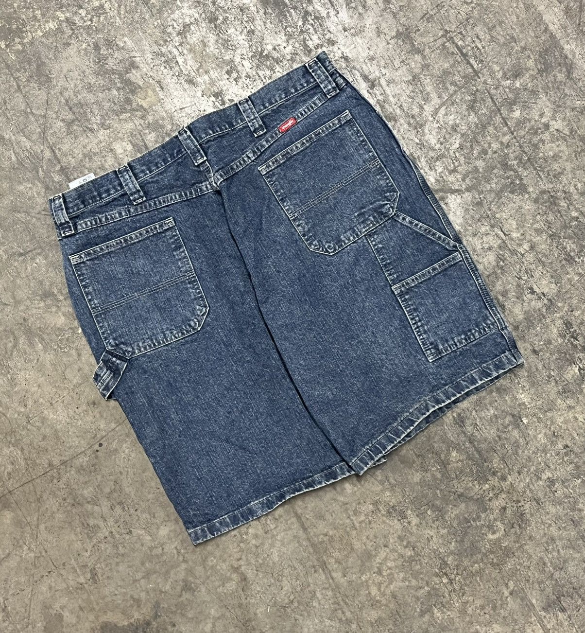 Vintage × Wrangler Jorts baggy fit carpenter cargo streetwear hype y2k Size US 38 / EU 54 - 1 Thumbnail