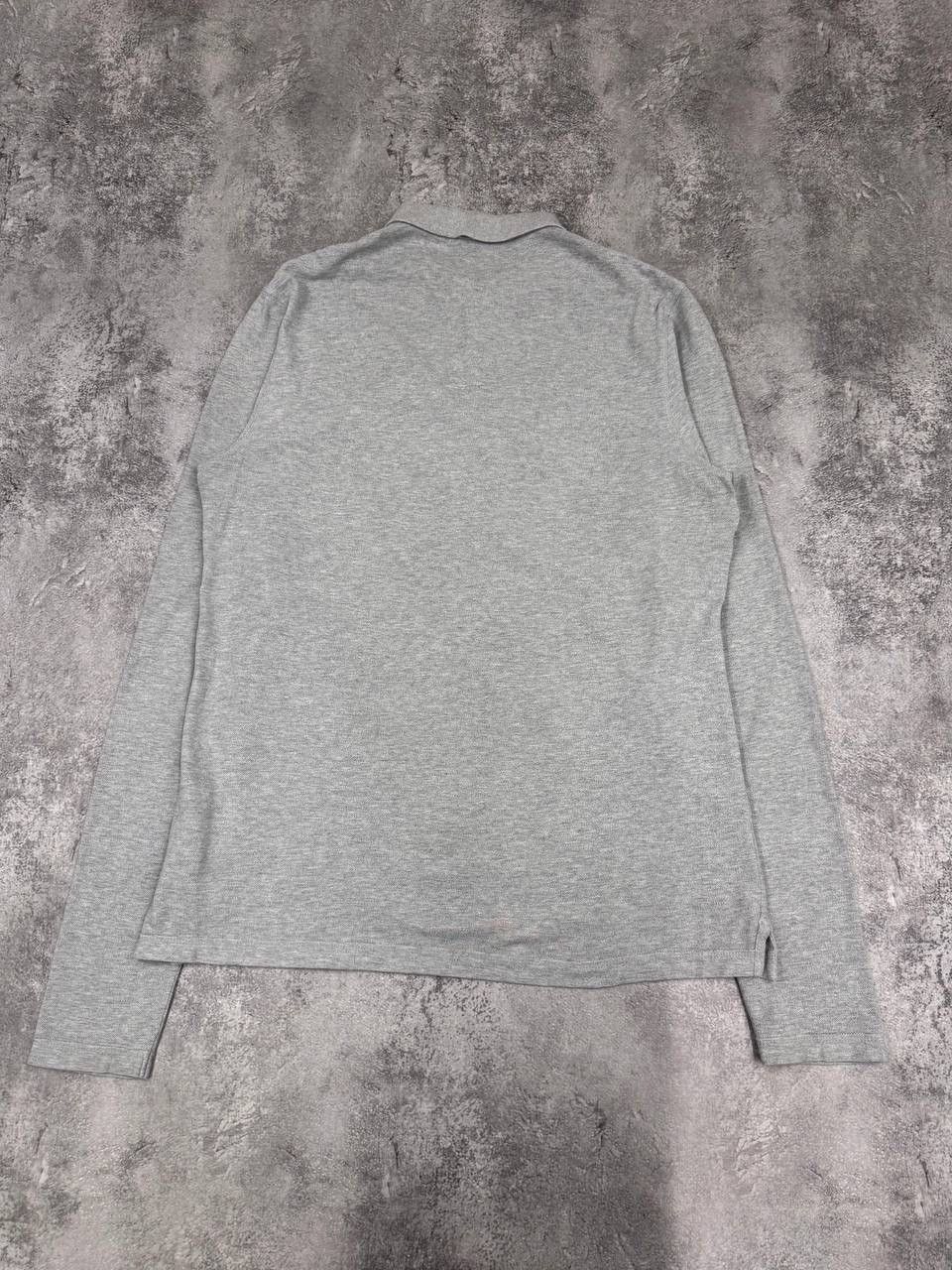 Allsaints AllSaints Men Cotton Polo Shirt Grey Long Sleeve Size M Size US M / EU 48-50 / 2 - 7 Thumbnail
