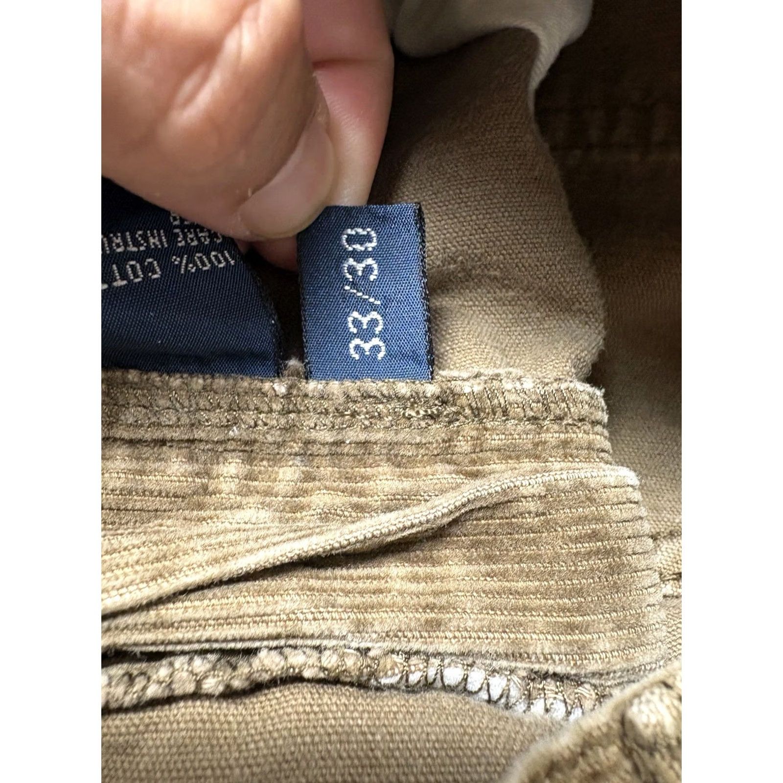Polo Ralph Lauren VINTAGE Polo Ralph Lauren Corduroy Pants Mens 32x30 Light Brown Straight Leg Cotton Vtg Size US XS / EU 42 / 0 - 5 Thumbnail