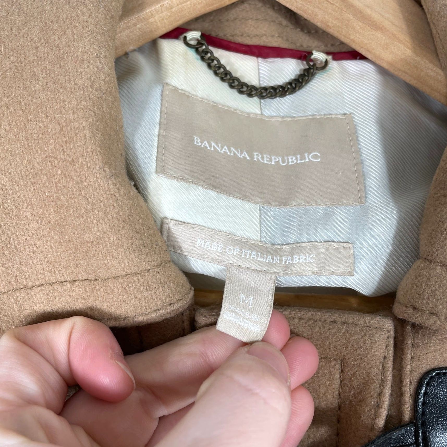 Banana Republic VINTAGE Banana Republic Duffle Coat Womens M Camel Wool Blend Toggle Jacket Size M / US 6-8 / IT 42-44 - 3 Thumbnail
