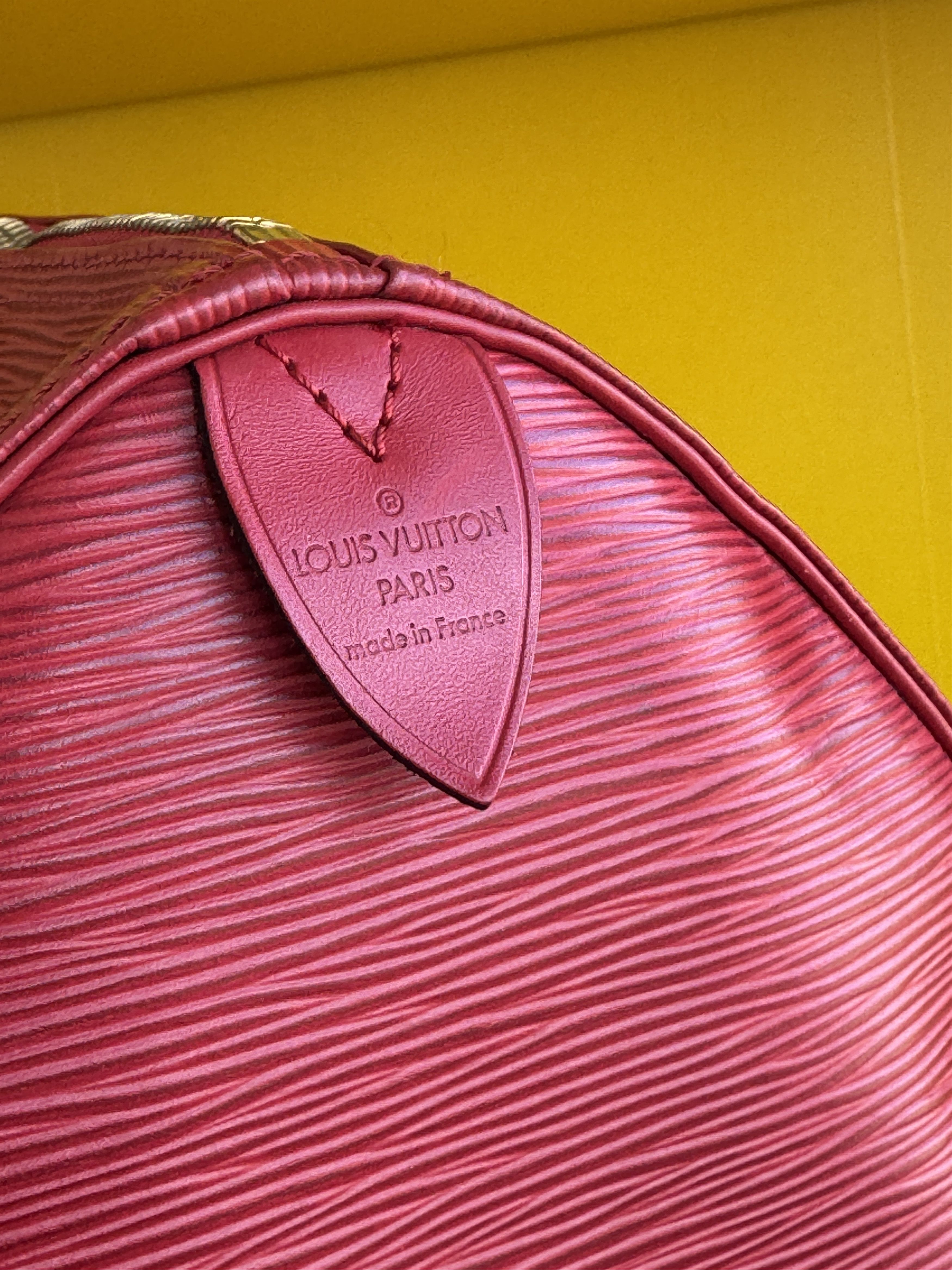 Louis Vuitton LOUIS VUITTON RED EPI LEATHER KEEPALL 45 Size 44 - 8 Thumbnail