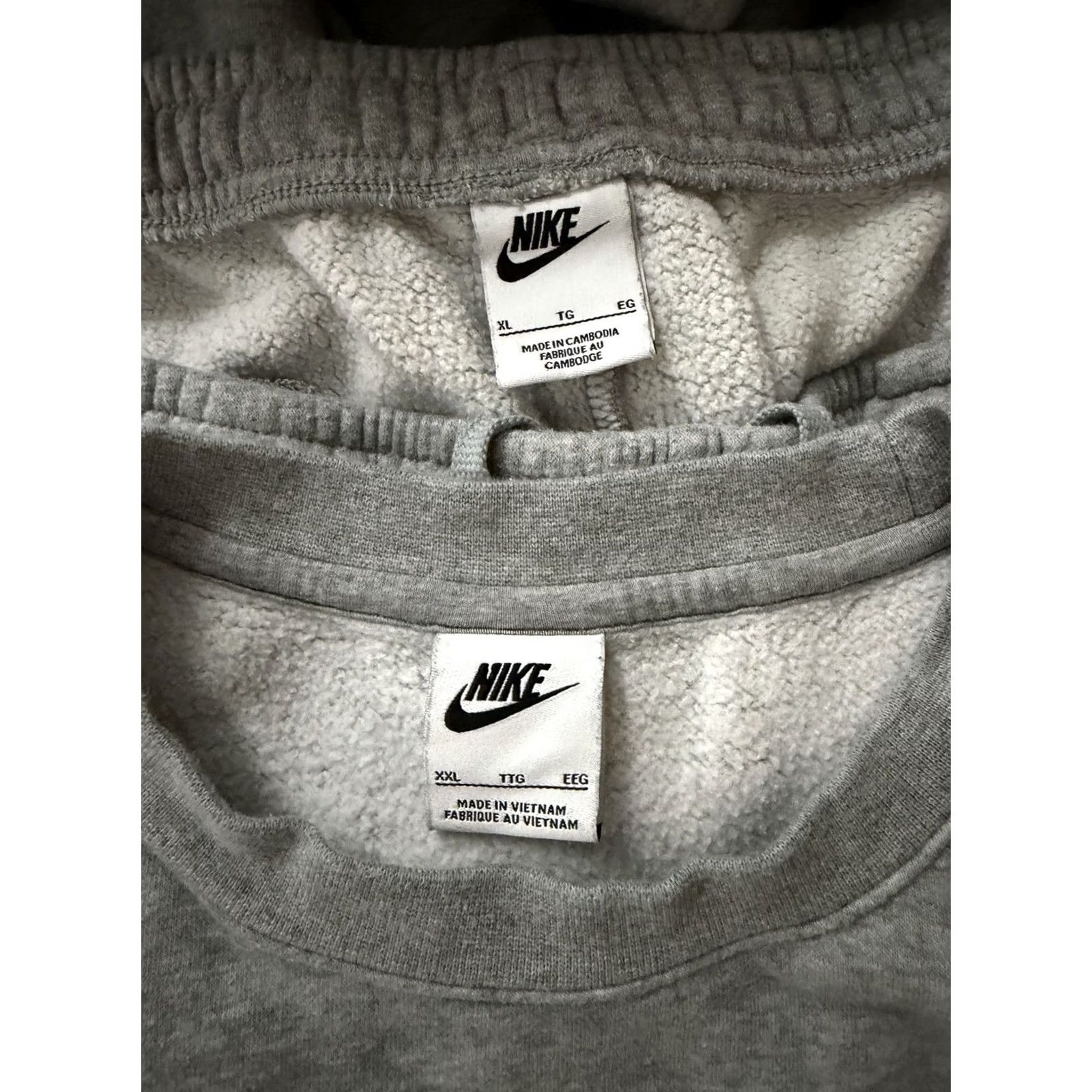 Nike Nike Gray Sweatshirt & Pants Set Size XL/XXL Sweatsuit Club Fleece 90s Mens Size US XL / EU 56 / 4 - 3 Thumbnail