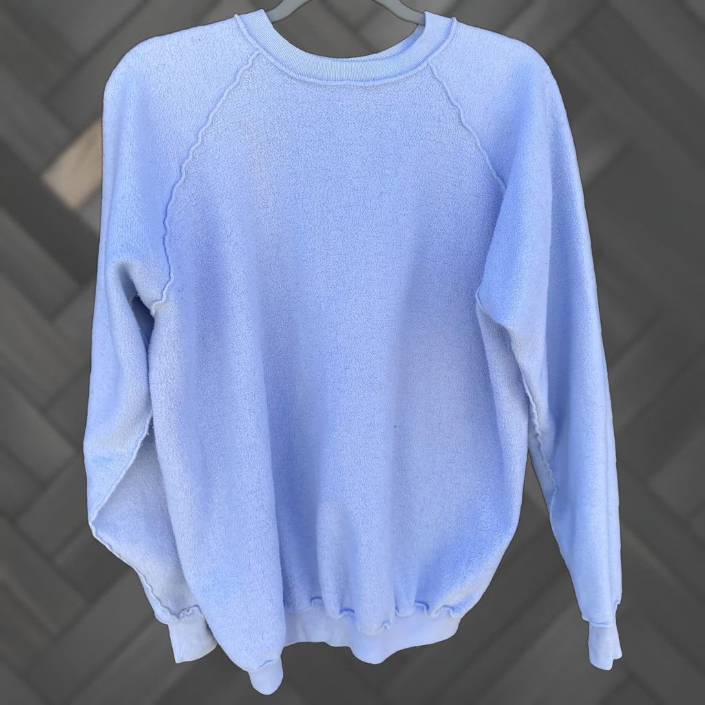 Vintage VINTAGE Healthknit Sweatshirt 3XL Blue Raglan Long Sleeve Pullover Cotton Blend Mens Women Seller Details Size US XXL / EU 58 / 5 - 1 Thumbnail