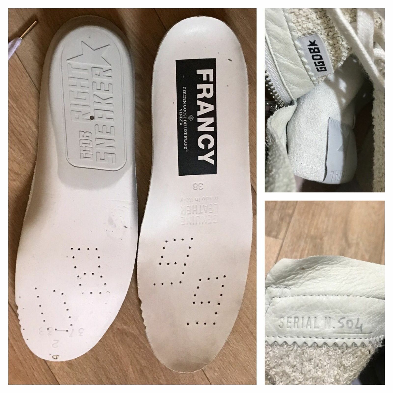 Golden Goose Golden Goose Francy Sneakers High Top Shoes leather WOmen's Size US 8 / IT 38 - 11 Thumbnail