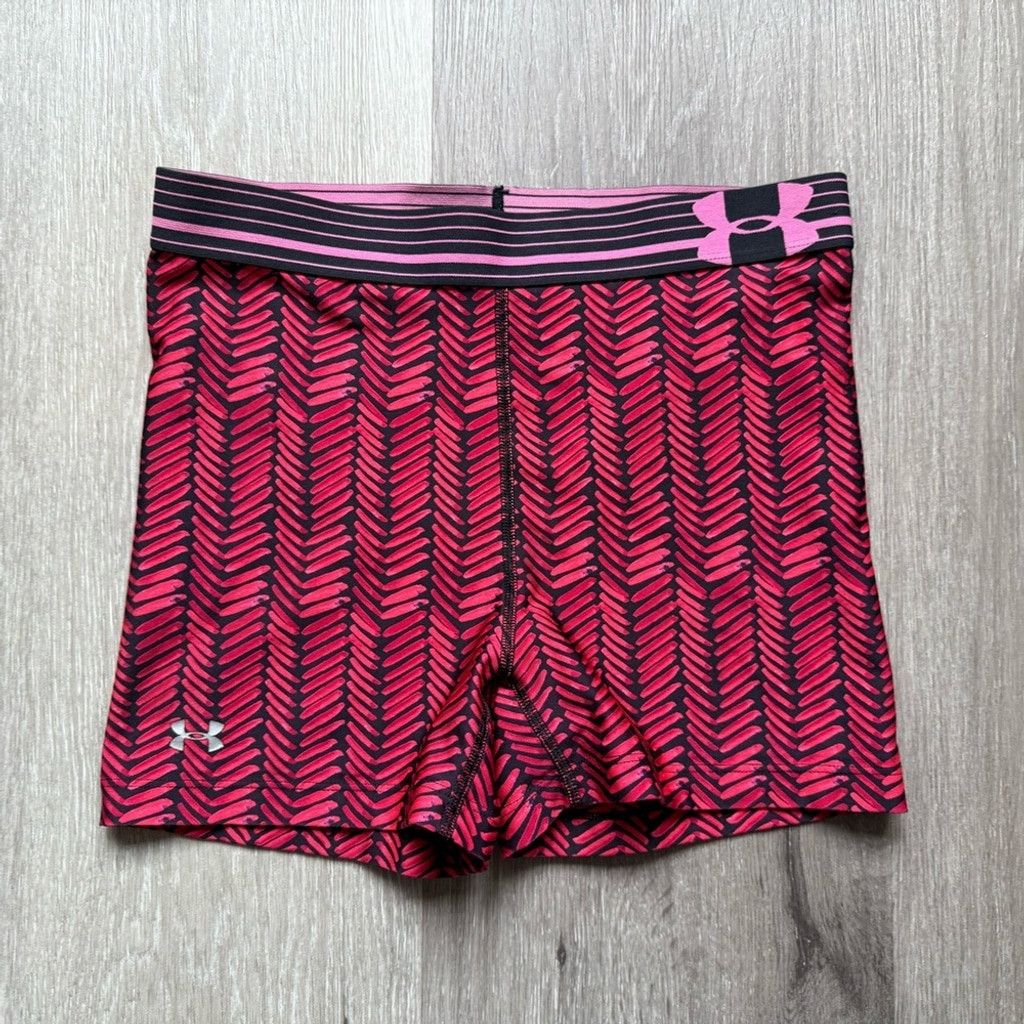 Under Armour Under Armour Pink and Black Athletic Shorts Size 26" / US 2 / IT 38 - 1 Thumbnail