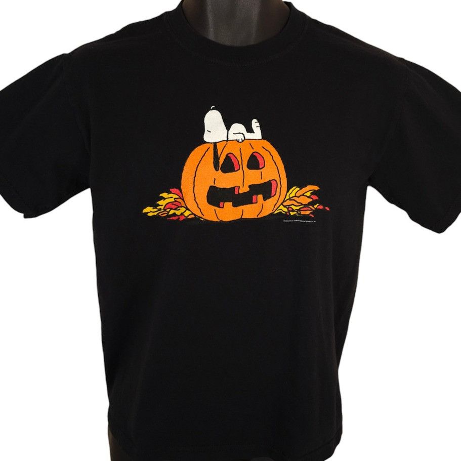Peanuts Snoopy Halloween T Shirt Womens Size Medium Black Peanuts Size M / US 6-8 / IT 42-44 - 1 Thumbnail
