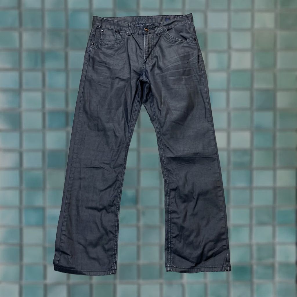 Denime Lamasini Jeans Mens 34x30 Blue Straight Leg Cotton Denim Logo Casual Dark Wash Size US 34 / EU 50 - 1 Thumbnail