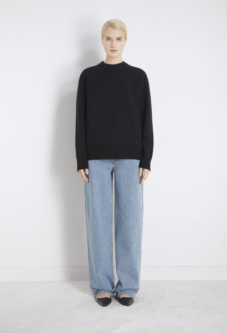 Loulou de Saison o1s22i1n1024 Baltra Cashmere Sweater in Black Size M / US 6-8 / IT 42-44 - 2 Thumbnail