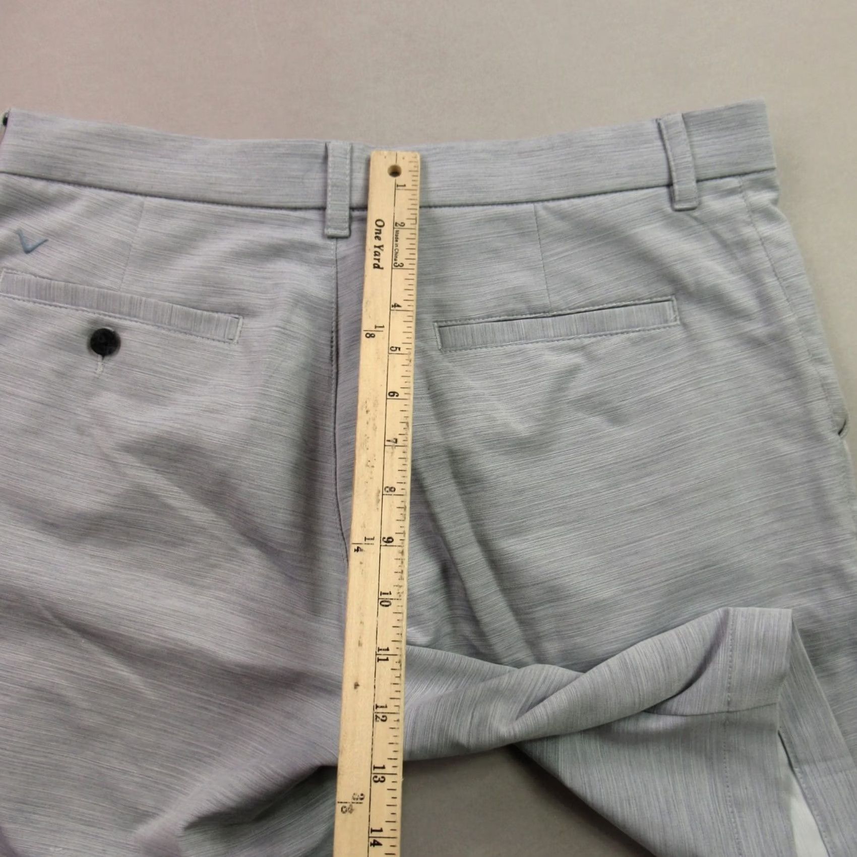 Vintage Chino Shorts 34 Gray Lightweight Casual Outdoors Pockets Button Mens Size US 34 / EU 50 - 7 Thumbnail