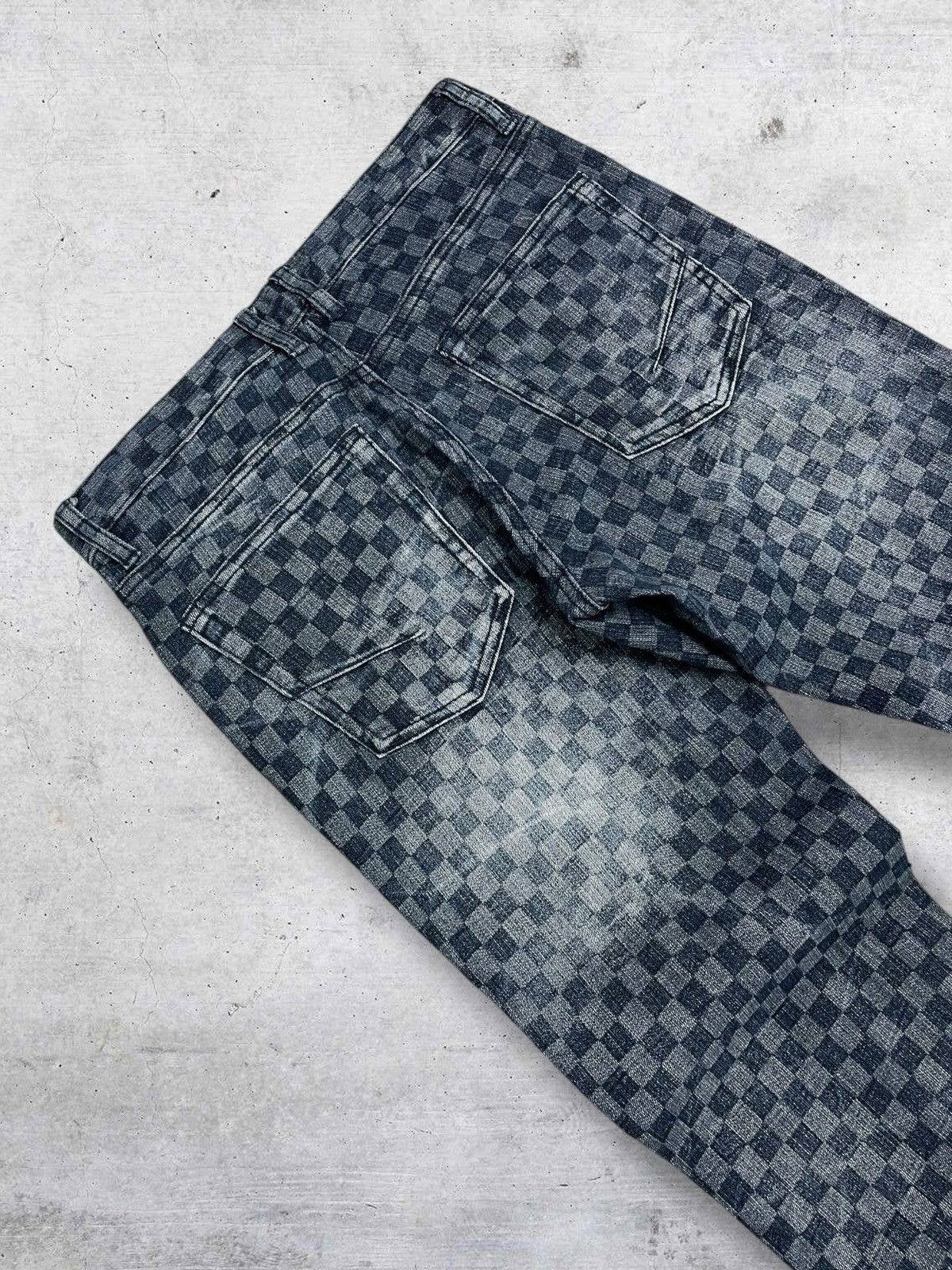In The Attic GROWT BY GRAIL 1990S JAPAN DESIGNER SQUARE CHECKERED PUNK Size US 29 - 10 Thumbnail