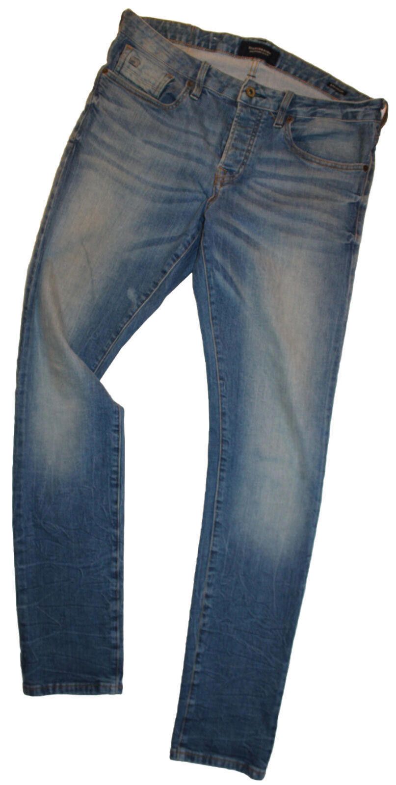 Scotch & Soda Scotch & Soda Mens Ralston Overboard Slim Blue Jeans 32x34 Size US 32 / EU 48 - 2 Thumbnail