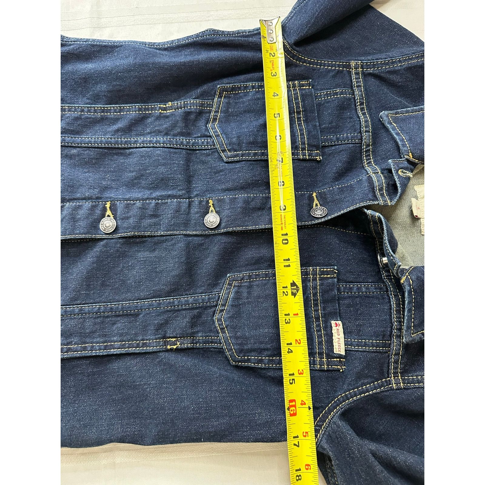 Brooks Brothers Brooks Brothers Red Fleece Denim Jacket Blue Jean Women's S Size S / US 4 / IT 40 - 9 Thumbnail