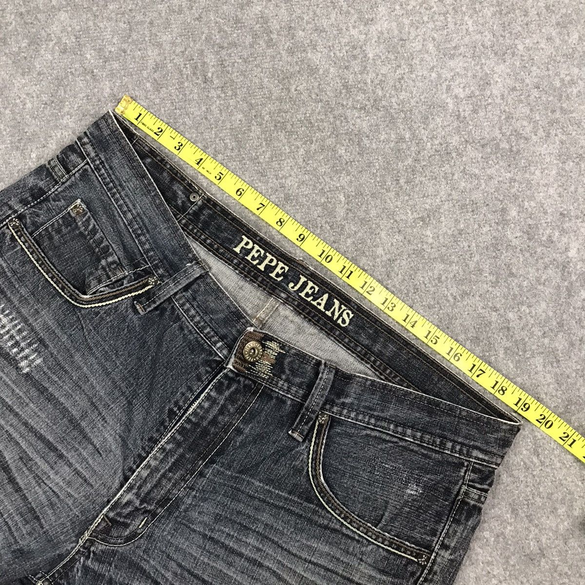 Japanese Brand RIPPED DISTRESSED PEPE JEANS BAGGY PANTS Size US 38 / EU 54 - 13 Thumbnail